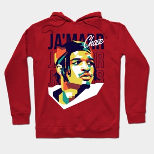 Ja'marr Chase on WPAP Art 1 Hoodie